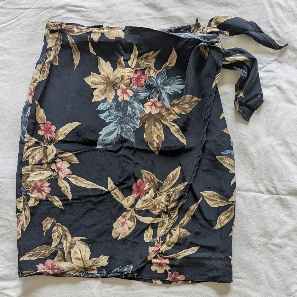 Vintage Rena Rowan Wrap Mini Skirt